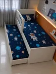 Kids Double Bed with Pullout Bed - Brand New - 1