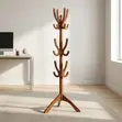 Wooden Coat Rack Stand - 3
