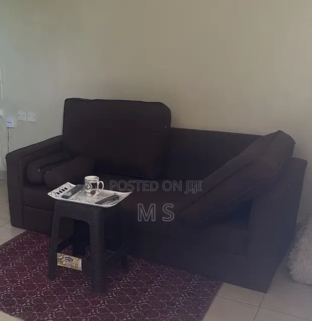 3-Seater Sofa - Brown Suede - 1