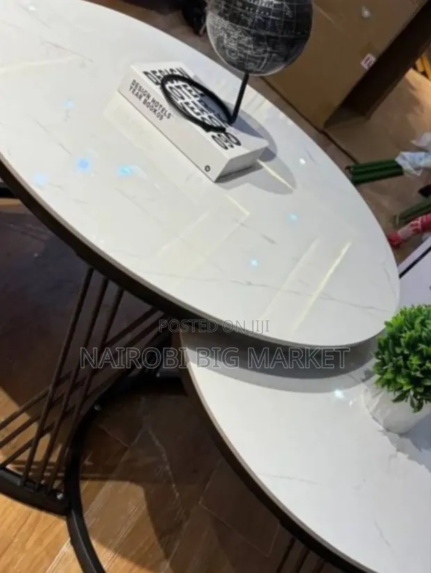 Modern Luxury 2-in-1 Pure Marble Table - 1