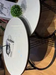 White Modern Luxury 2-in-1 Pure Marble Table - 2