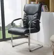 Office Chair: Boardroom Meeting / Visitor Leather Chair - 1