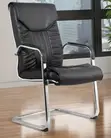 Office Chair: Boardroom Meeting / Visitor Leather Chair - 5