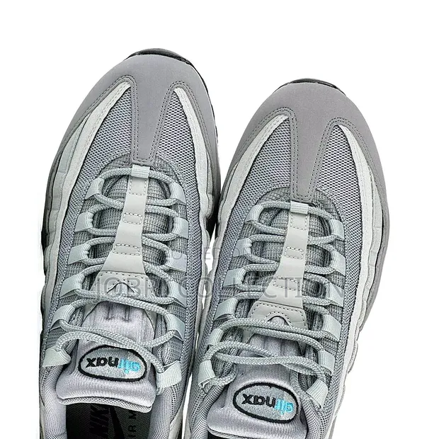 Nike Air Max 95 Retro Logo Grey Aqua Sneakers - 1