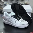 White Nike Air Force 1 Chrome Hearts Sneakers - 2