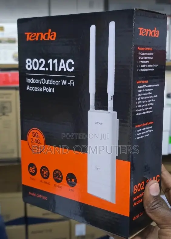 Tenda OAP1200 Access Point ya Gigabit kwa Ndani/Nje - 1