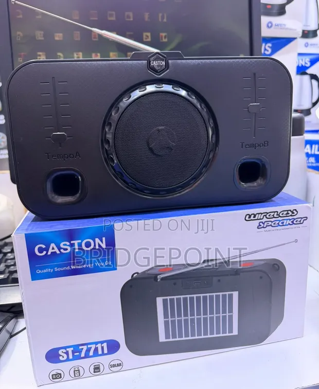 Caston ST7711 Solar Wireless Bluetooth Speaker Radio - 1