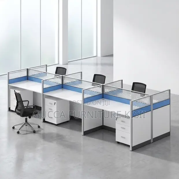 6-Way Workstation yenye Droo Zinazohamishika - 1