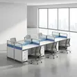 6-Way Workstation yenye Droo Zinazohamishika - 2