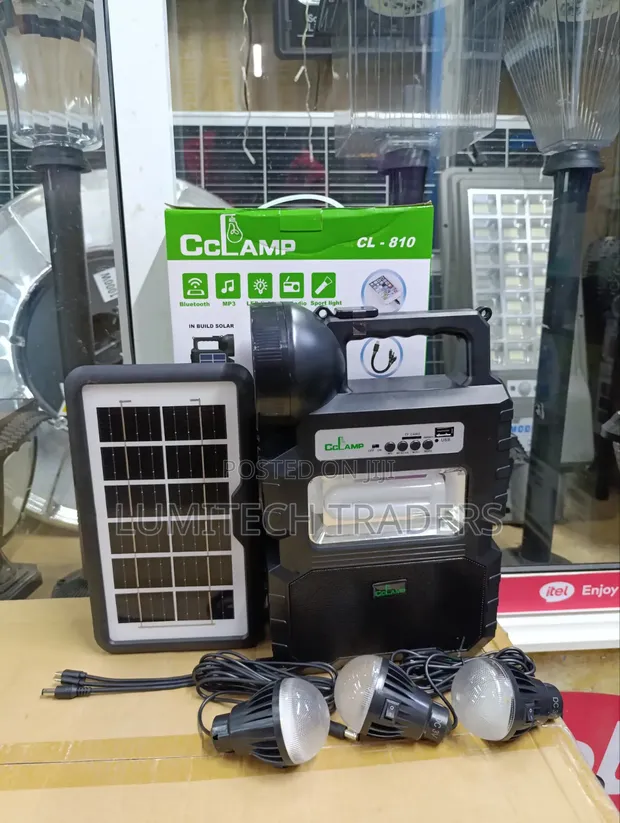 CcLamp CL-810 Solar Lighting System with 3 LED Lights - 1