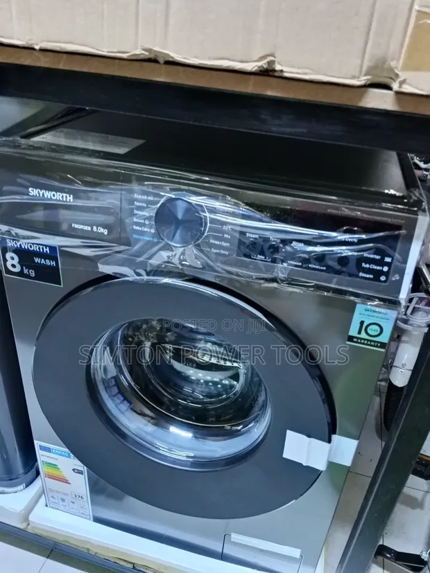 Skyworth 8kg Fully Automatic Front-Load Washing Machine - 1