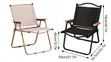 Foldable Outdoor Chair with Wood Armrest - 2