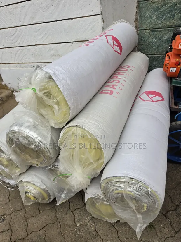 Fiberglass Wool Insulation Roll - 1.2m x 15m - 1
