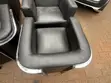 Seti za Sofa za Ngozi za Ofisi/Hoteli - Nyeusi - 1