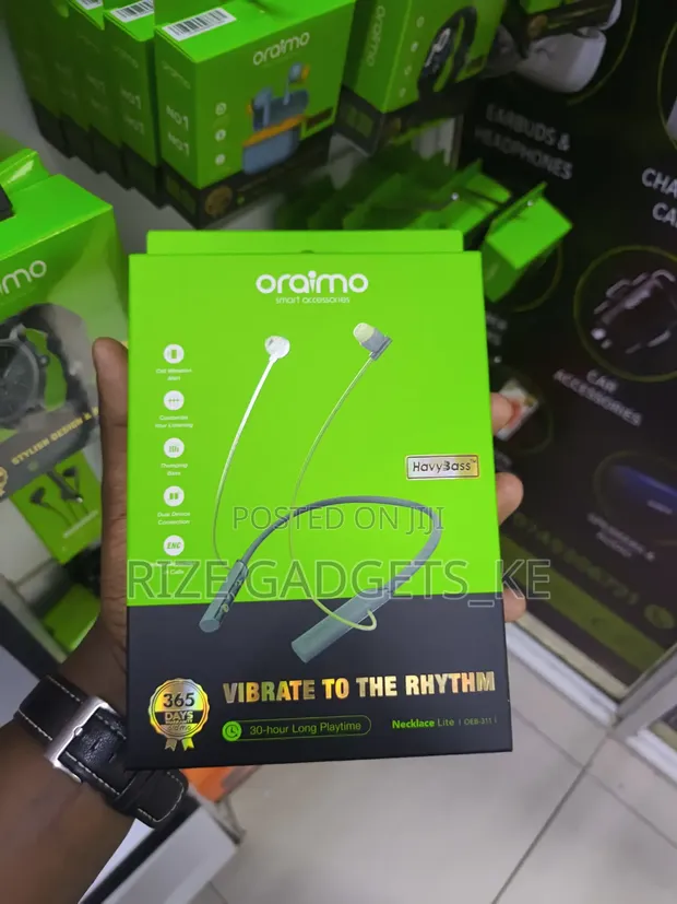 Oraimo Necklace Lite: 30hr Playtime, Noise Cancellation - 1