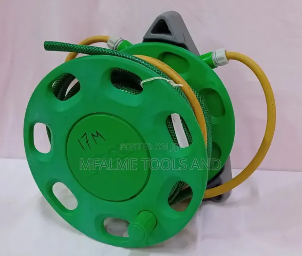 Ex-UK Hozelock Compact Garden Water Hose Reel (17m) - 1