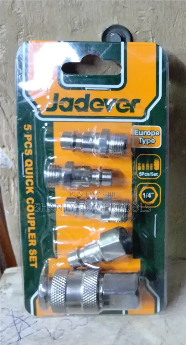 Jadever 5-Piece Europe Type Quick Coupler Set - 1