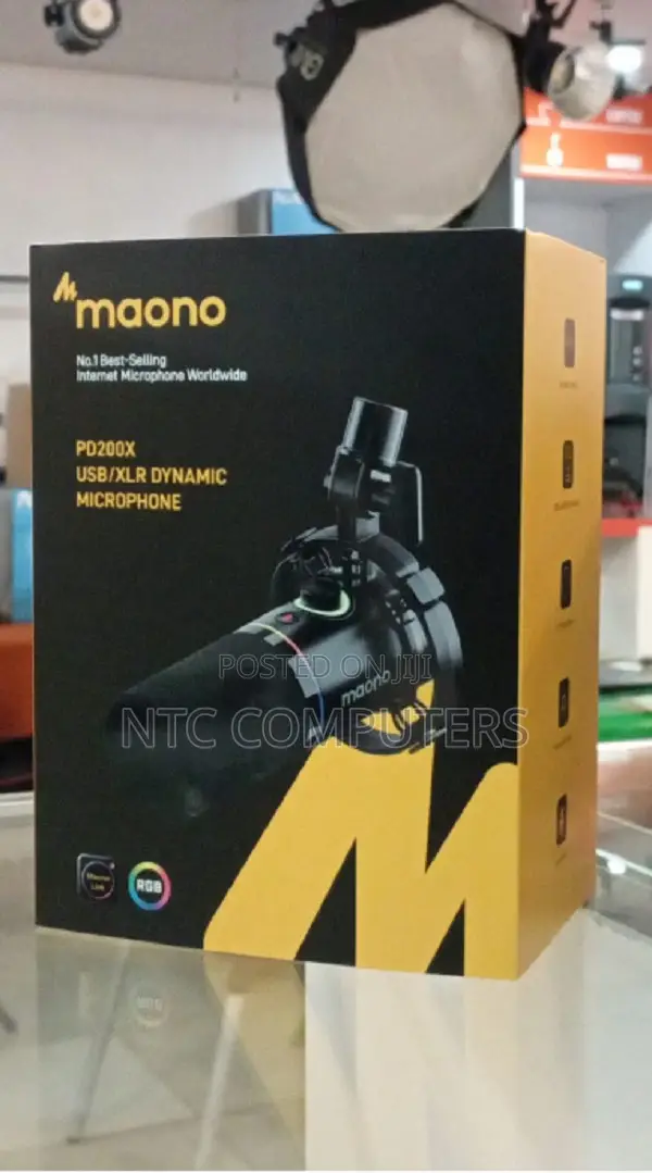 Maono PD200X USB/XLR Dynamic Microphone (Black) - 1