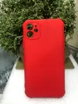 Blue Silicone Mobile Phone Back Cover with Screen Protector - 2