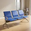Blue 3-Link Waiting Bench - 1