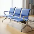 Blue 3-Link Waiting Bench - 2
