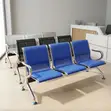 Blue 3-Link Waiting Bench - 3