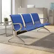 Blue 3-Link Waiting Bench - 4