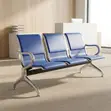 Blue 3-Link Waiting Bench - 5