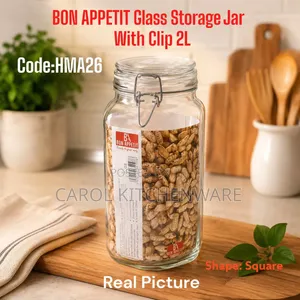 Bon Appetit 2L Glass Storage Jar with Clip