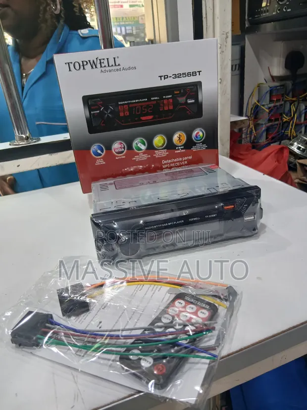 Car Radio System with Bluetooth, USB, Aux, FM - 1