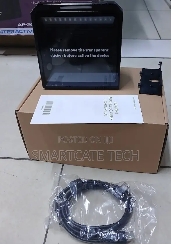 XB-8808G Hands-Free Barcode Scanner - Tabletop POS - 1