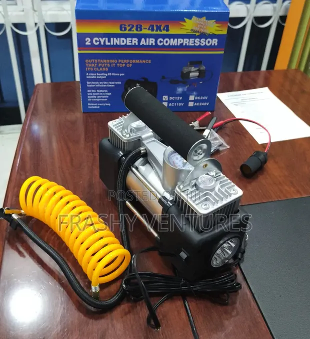 2 Cylinder Air Compressor Tyre Inflator - 1