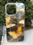 Clear Silicone iPhone Case - Water Ripple Yellow Butterfly - 1