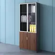 Half Glass Wooden Bookcase - 2