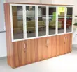 Half Glass Wooden Bookcase - 5