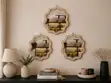 Boho Beaded Irregular Mirror Tray - 1