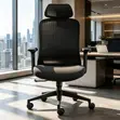 Ergonomic Mesh Office Chair - Black - 4