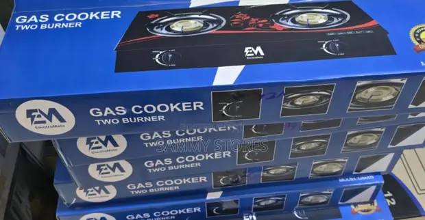 Electromate 2-Burner Tempered Glass Gas Cooker - 1