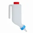 800ml Plastic Suspended Milk Feeding Bottle with Handle for Lambs, Goats - 2