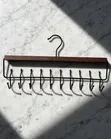 10 Hook Wooden Organizer Hanger - 1
