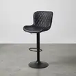 Height Adjustable Kitchen Stool - Black - 3