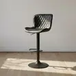 Height Adjustable Kitchen Stool - Black - 4