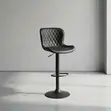 Height Adjustable Kitchen Stool - Black - 5