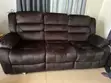 Seti ya Sofa za Recliner Mpya Kabisa - Rangi ya Chokoleti Nyeusi - 3