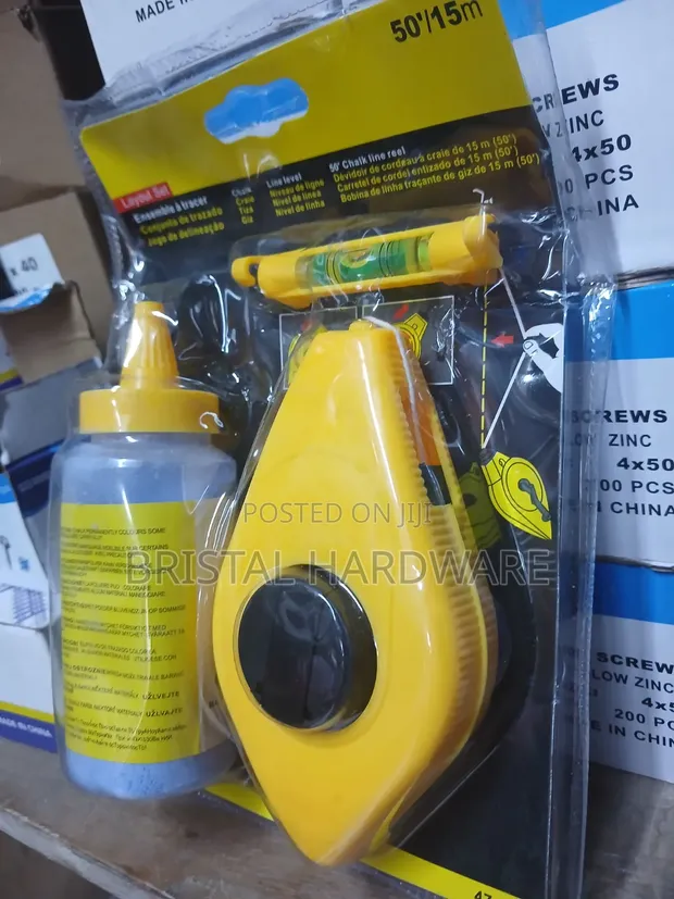 Chalk Line Reel Set - 50ft/15m - 1