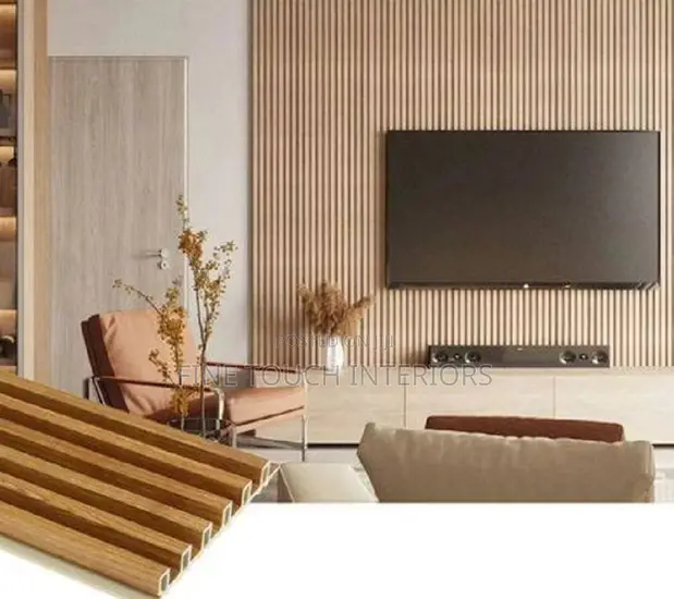 Living Room Fluted Wall Panels - 1