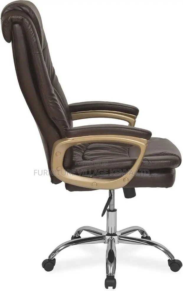 Executive High Back Office Chair - Brown - 1