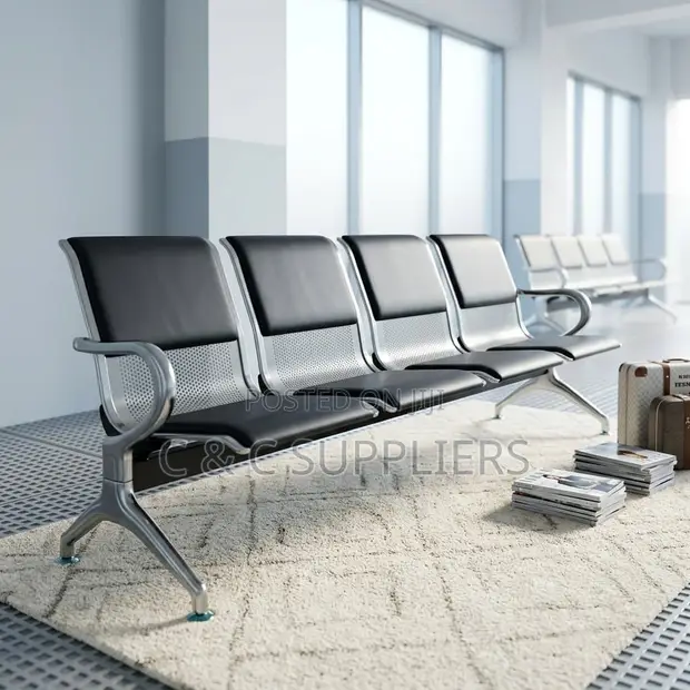 4-Link Semi-Padded Waiting Bench - 1