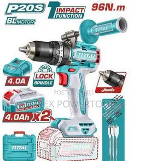 Total TIDLI209686 Brushless Cordless Impact Drill 96Nm