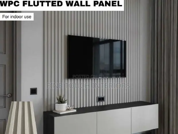 Fluted Wall Panels for TV Backdrops - 1